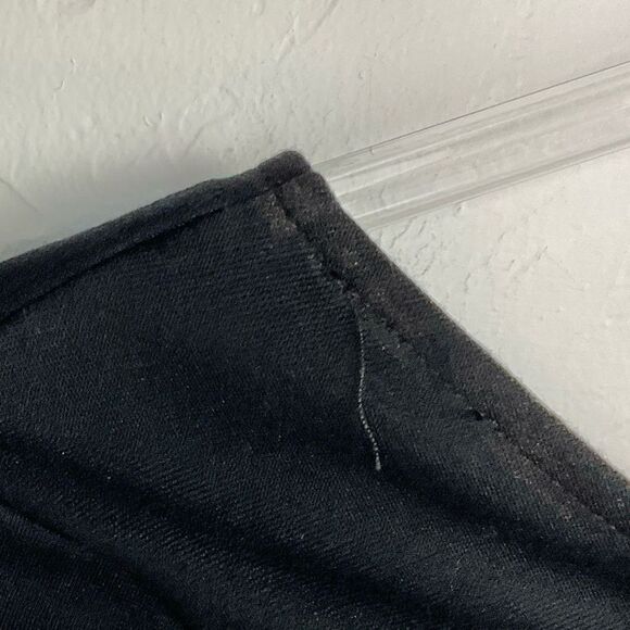 True Religion Black Double Lace Up Deep V Long Sleeve Bodysuit XS New - Picture 3 of 5